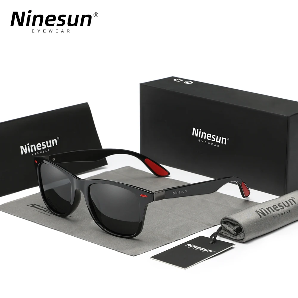 Ninesun Brand Classic Polarized Sunglasses Men Women Driving Square Frame Sunglasses Male Goggle UV400 Gafas De Sol