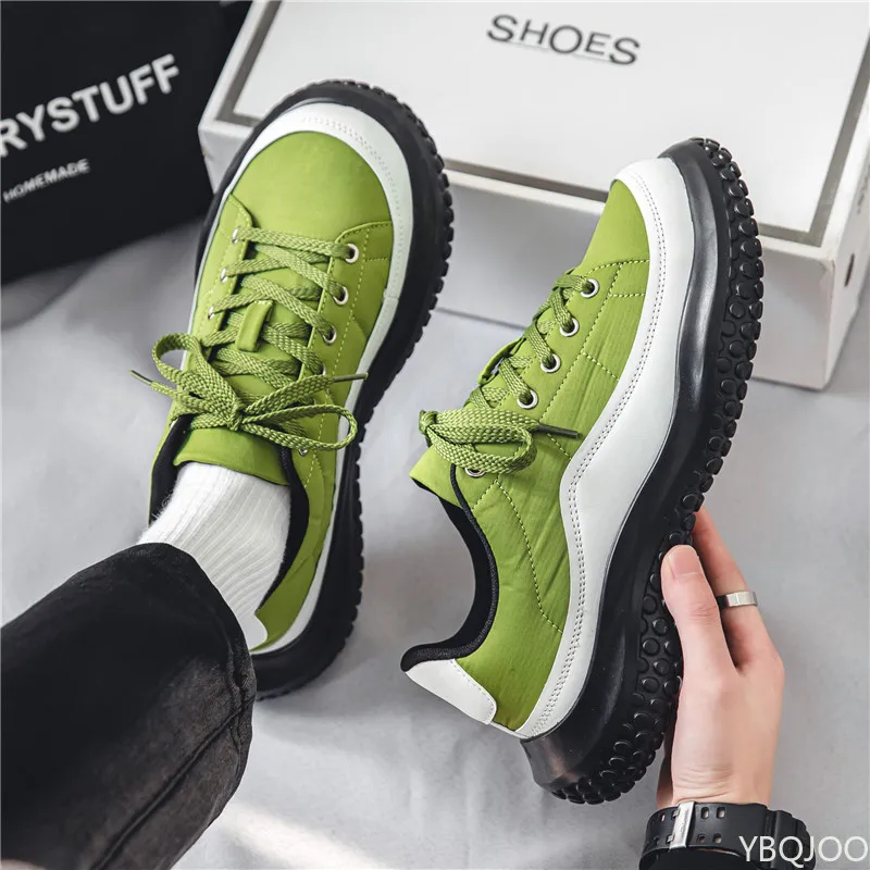 

Новые летние легкие кроссовки, дышащие модные универсальные мужские туфли на толстой подошве, повседневные минималистичные удобные туфли на плоской подошве