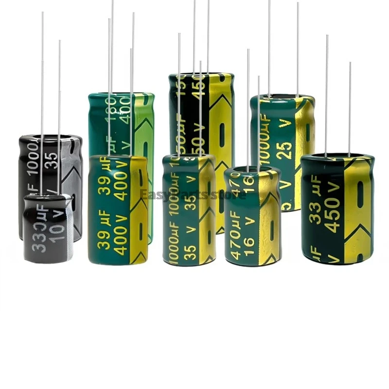 DIP 63V High Frequency Aluminum Electrolytic Capacitor 6.8 10 15 22 33 47 56 68 82 100 120 330 470 1000 2200 3300 4700 6800UF