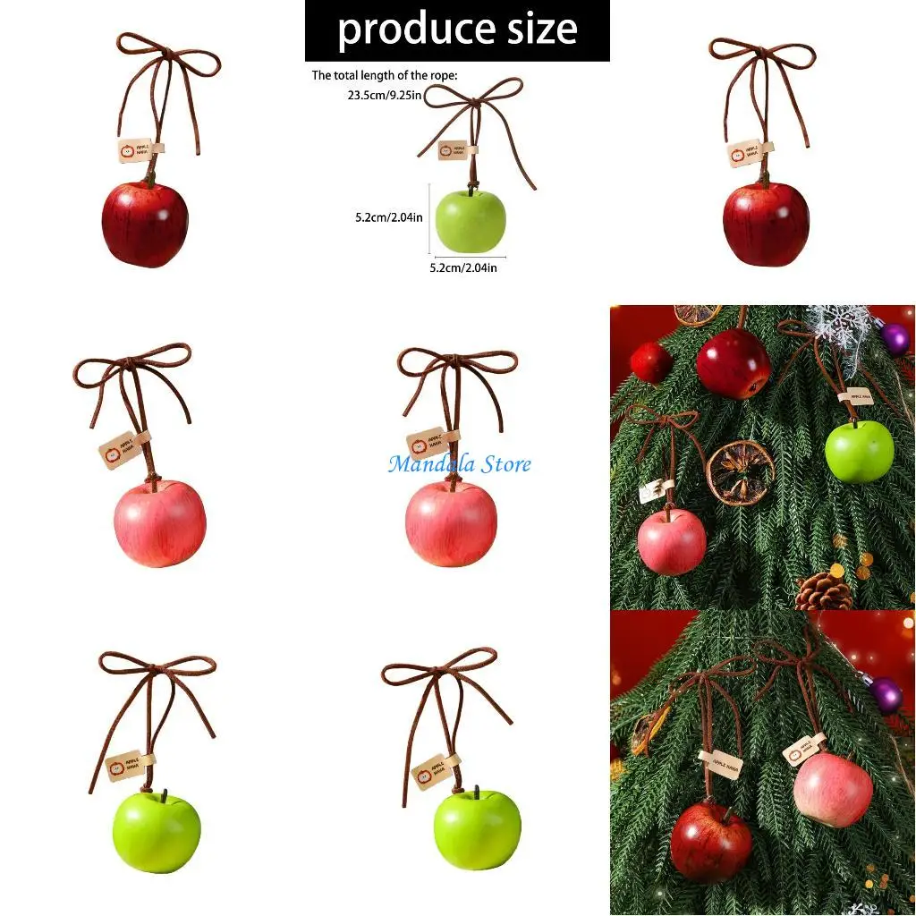 

U2JC Simulated Foam Snake Fruit Hanging Ornament For Christmas Tree Bag Backpacks