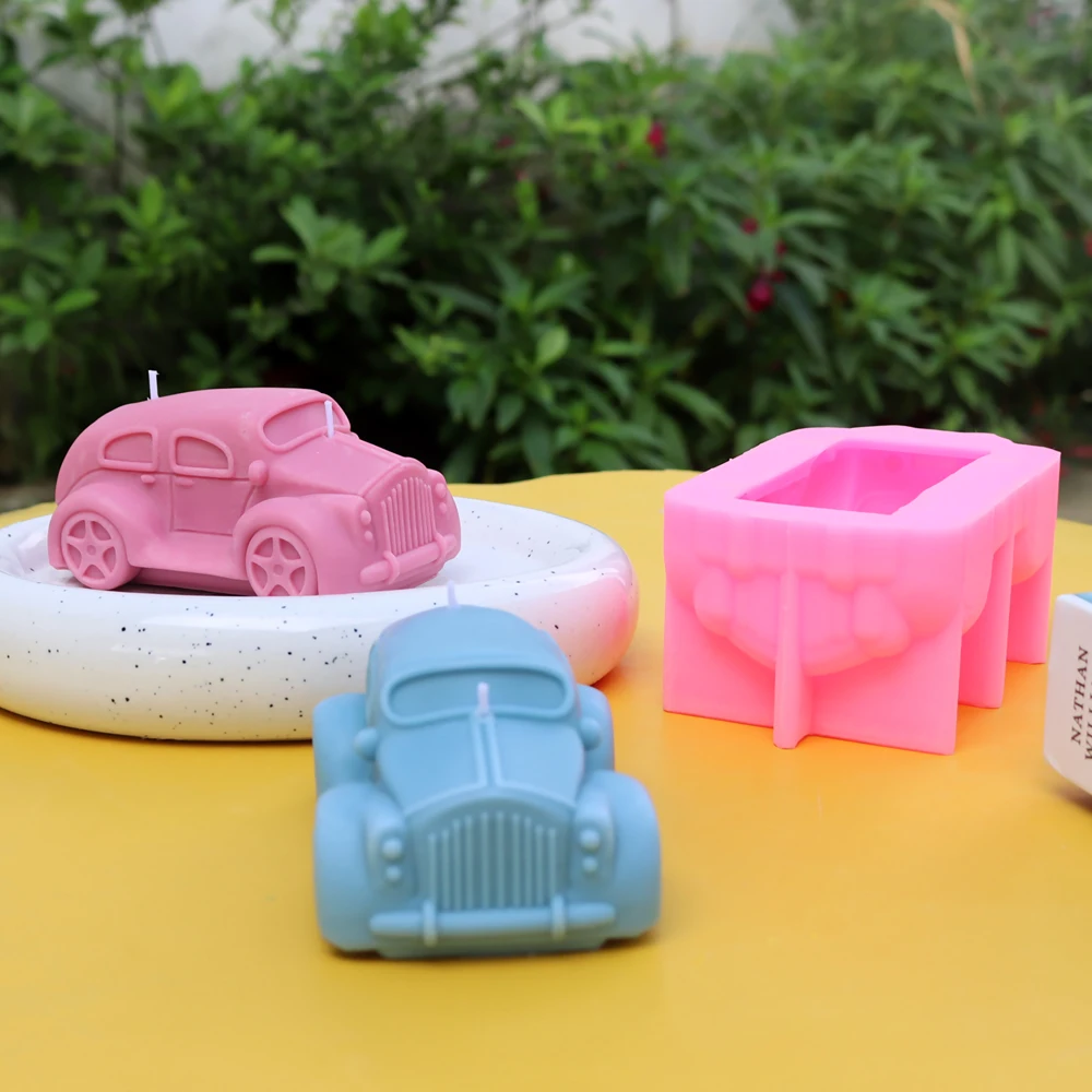 Vintage Car Classic car Candle Molds  Handmade Home Decoration Silicone Mold Aromatherapy Candle tools mold