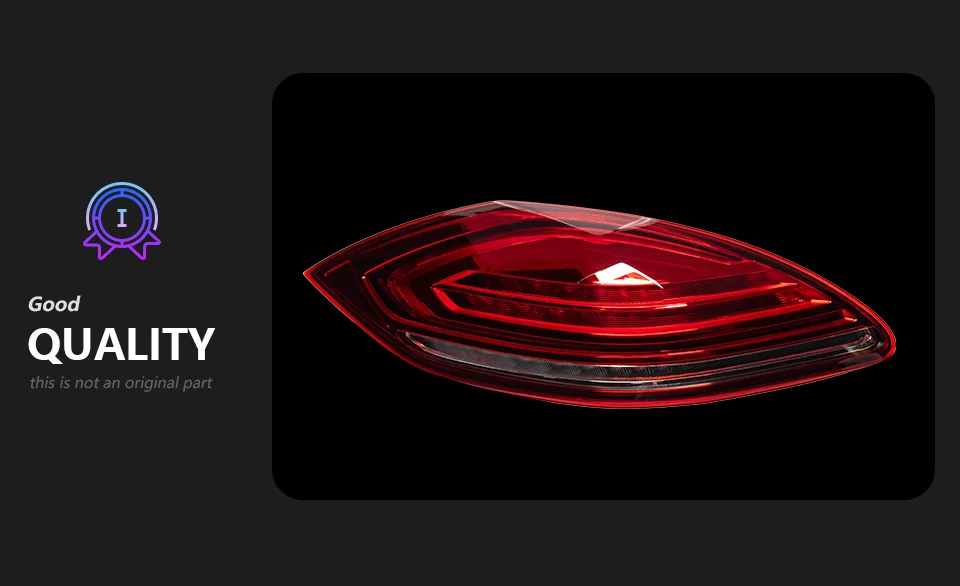 AKD Tail Lamp for Porsche Panamera 970.1 970.2 LED Tail Light 2010-2013 Rear Fog Brake Turn Signal Automotive Accessories