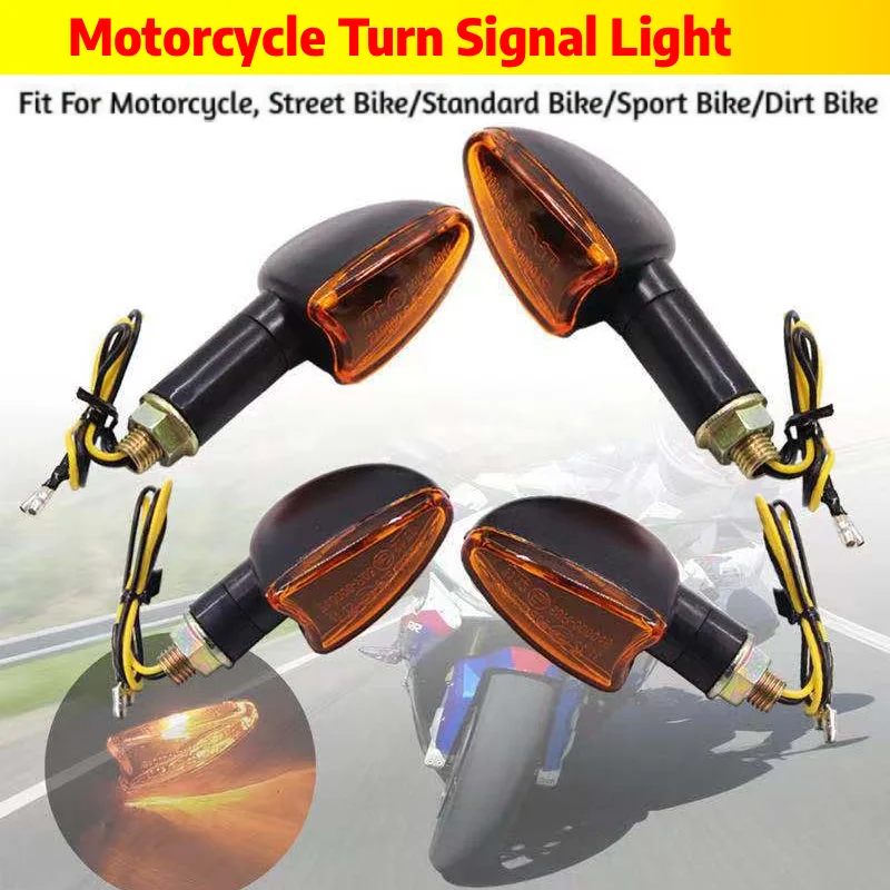 Luz de seta para motocicleta, 12v, 10mm, halogênio, lâmpada pisca-pisca para honda cb650r cbr500r cbr650r rebel 500