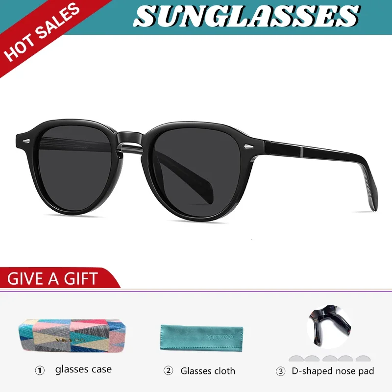 VICKY Vintage Polarised Prescription Sunglasses Women Classic Anti Blue Ray Glasses Men Myopia Prescription Photochromic Glasses