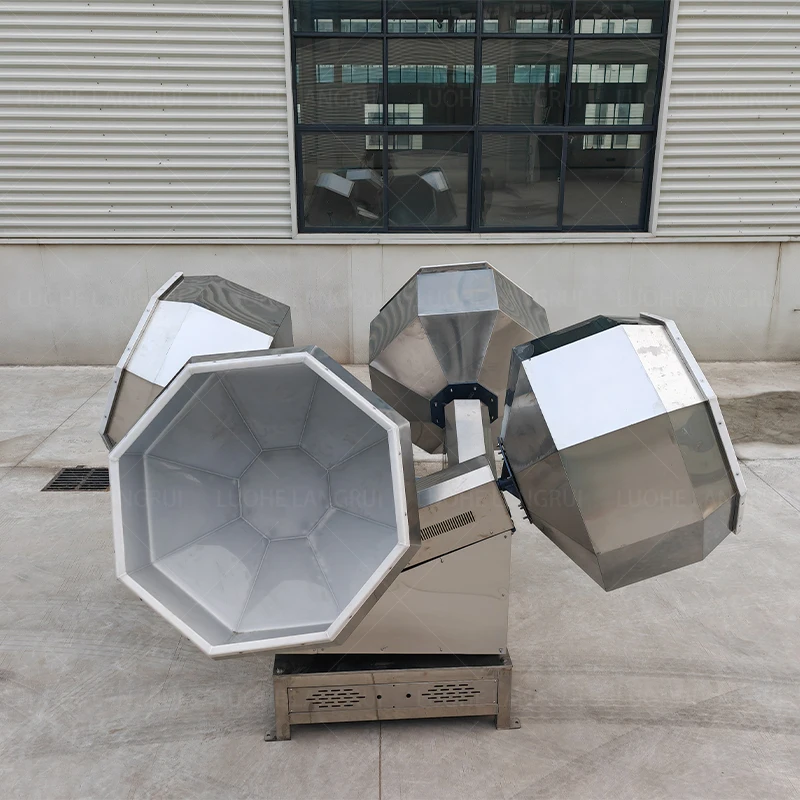 Automatic Snack Food Seasoning Machine/multi-functional Candy Coating Machine Peanut Octagonal Seasoning Mixer FL Customized