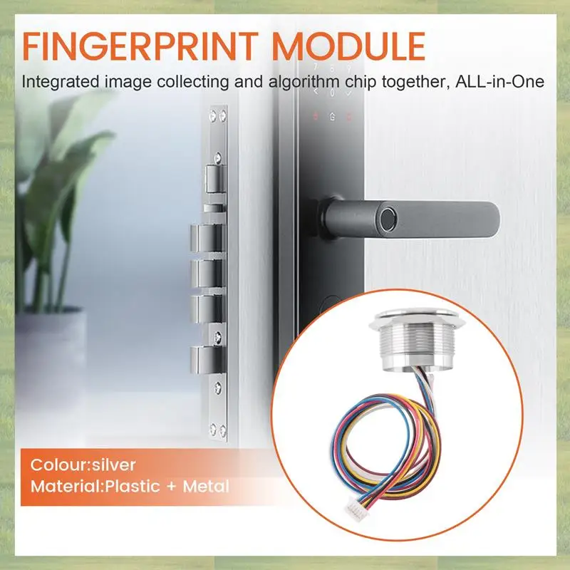 N15R-R503 Circular Round RGB Ring Indicator LED Control DC3.3V MX1.0-6Pin Capacitive Fingerprint Module Sensor Scanner
