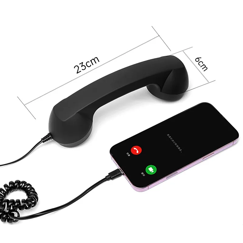 3.5 mm / Type-C Retro Mobile Phone Handset Plug and Play Wired Headset for Smartphone Voice Chat Live Streaming Clear Sound view 6
