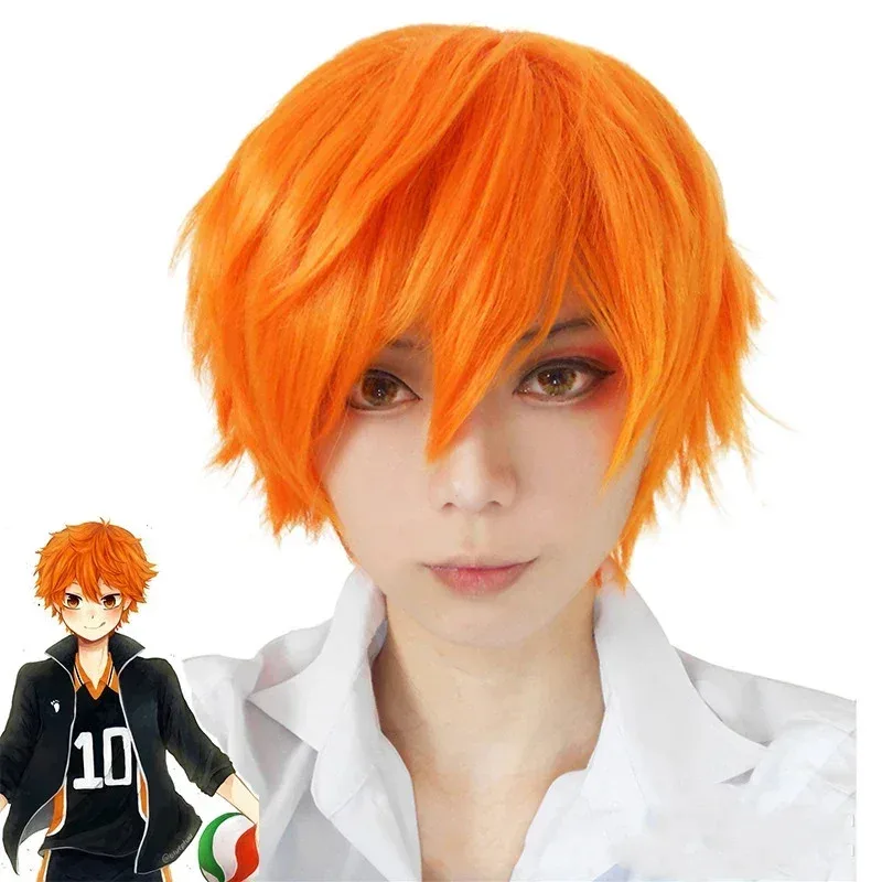 CyHinata Shoyo Cosplay Haikyuu Karasuno Cosplay Kostüm Jacke Mantel Hosen Perücke Karasuno High School Volleyball Club Uniform Unise