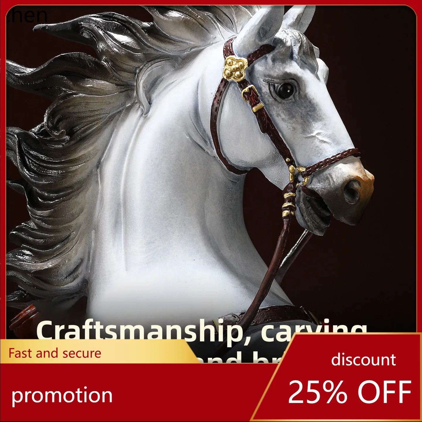 YFY Father of Copper Brass Crafts National Style Heirloom War Horse  Success Brings Success Office Decoration Business Gift