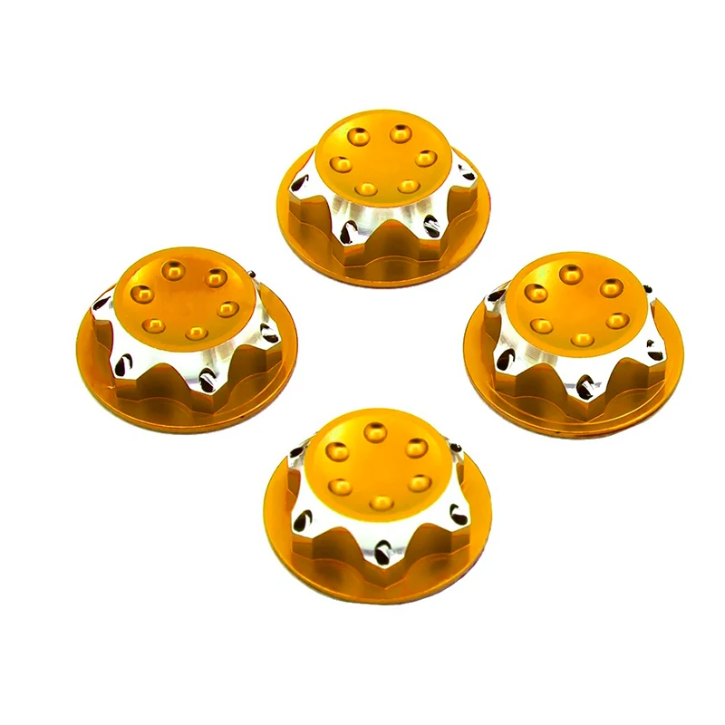 4 قطعة/الوحدة الألومنيوم محور عجلات غطاء غطاء مضاد للغبار 17 مللي متر عرافة الجوز ل RC 1:8 نموذج سيارة المضادة للانزلاق غطاء الاطارات #5