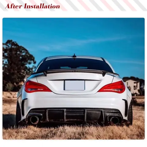 For Mercedes-Benz Cla Class W117 C117 CLA220 CLA250 Sport CLA45 2016-2019 Carbon Fiber / FRP Rear Lip Car Rear Bumper Diffuser 8 best sales mercedes benz cla 250 - №4