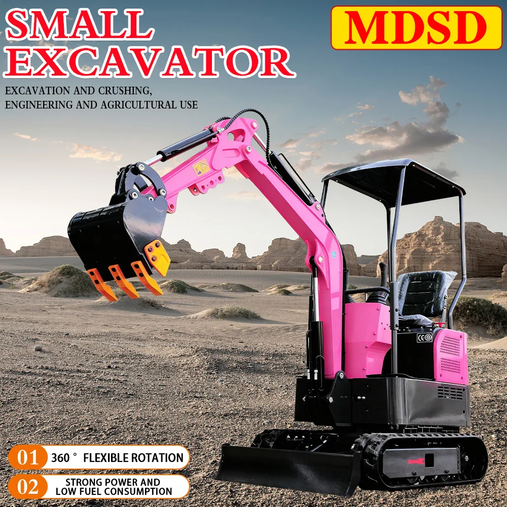 3 طن حفارة زاحفة صغيرة حفارة منزلية زراعية عملية سهلة EPA EURO 5 محرك حفارة صغيرة متعددة الأغراض