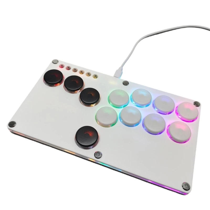 Gaming Keyboard Arcade Controller Fighting Keyboard For Competitive Play With Durability Acrylic Not With Joystick