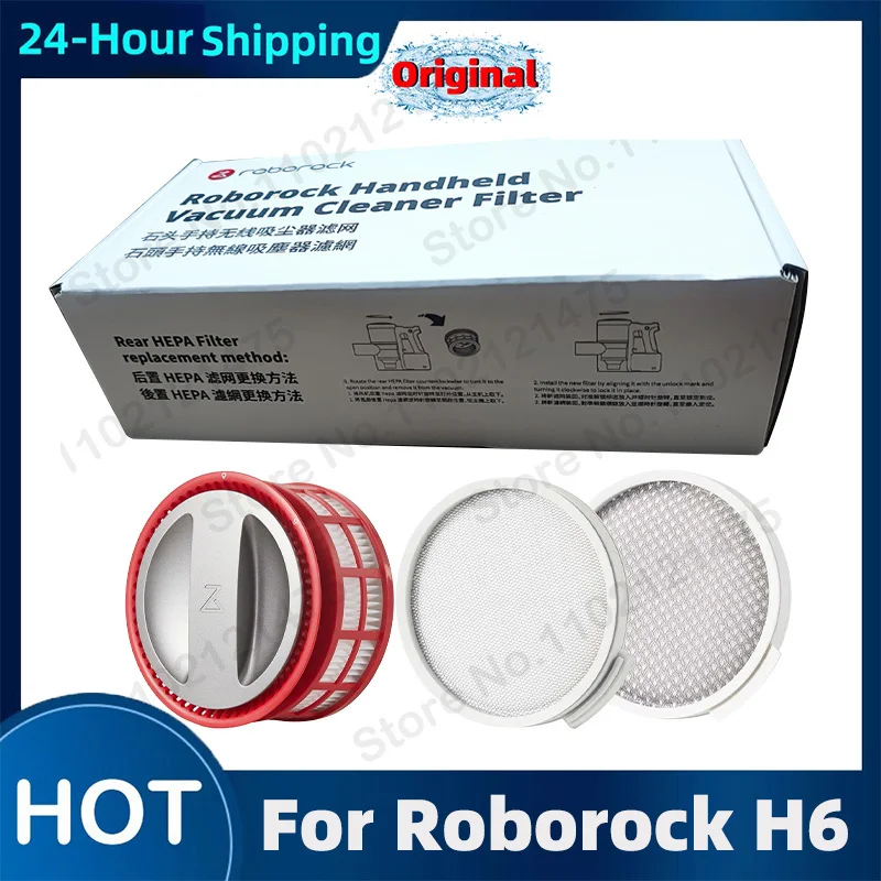 

Original HEPA Filter Front Rear Filters Replacement Accessories For Roborock H6 Hand Held Cordless Vacuum Cleaner Spare Parts