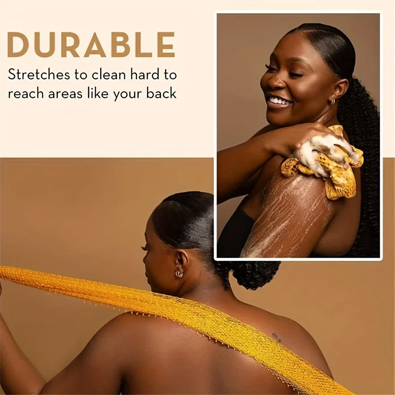 3 قطع من إسفنجة شبكية مقشرة ملونة - منظف الجسم اللطيف للبشرة الناعمة |    شبكة محكم سريعة الجفاف للحمام والسفر