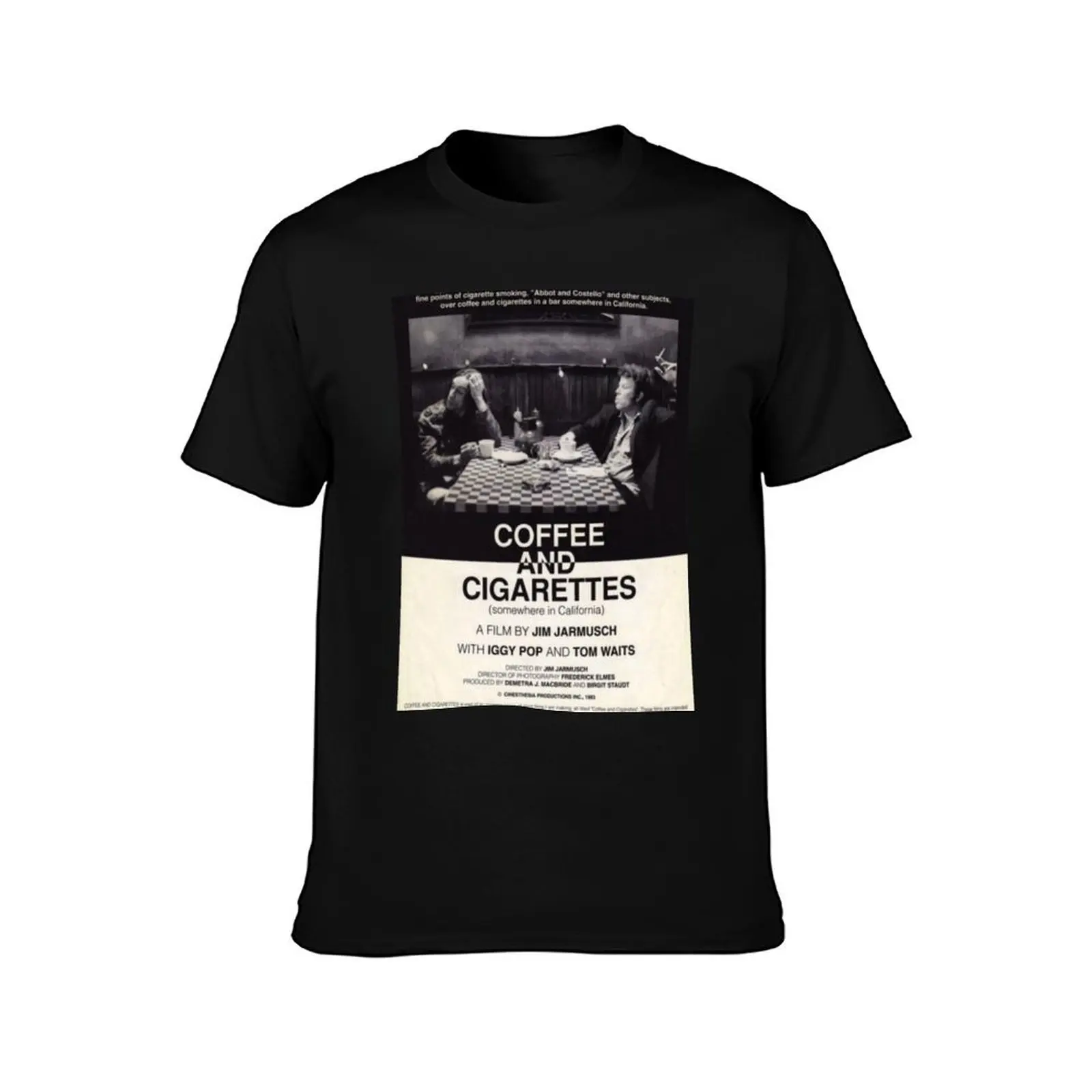 Coffee and Cigarettes T-Shirt man clothes customs blanks men t shirt