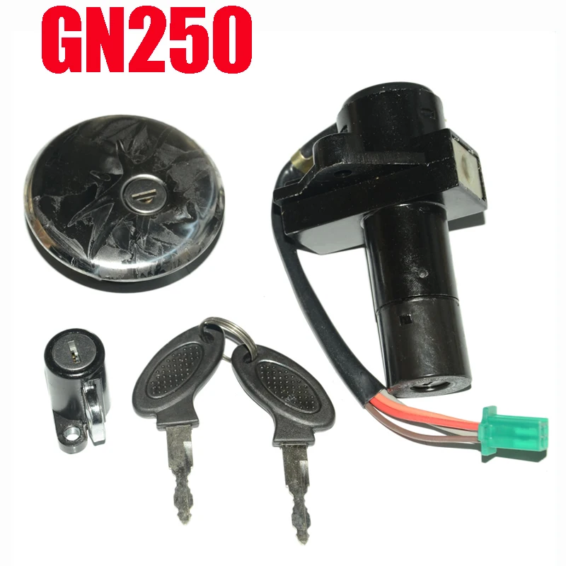 

Motorcycle Ignition Switch Lock Tank Cap for Suzuki Haojue Qingqi Wangjiang for GN250 WJ250 SP250 INTRUDER250 Ignitor Switch