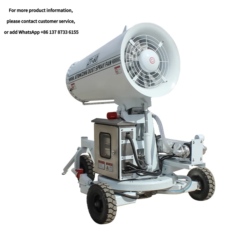 Brand New 360-Degree Fully Automatic Remote Three-Wheeled Mobile Fog Cannon Mist Spray Machine