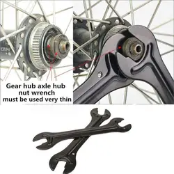 2PCS Steel Bike Head Open End Axle Hub Cone Wrench Durable Spanner Bicycle Repair Tool Accesories