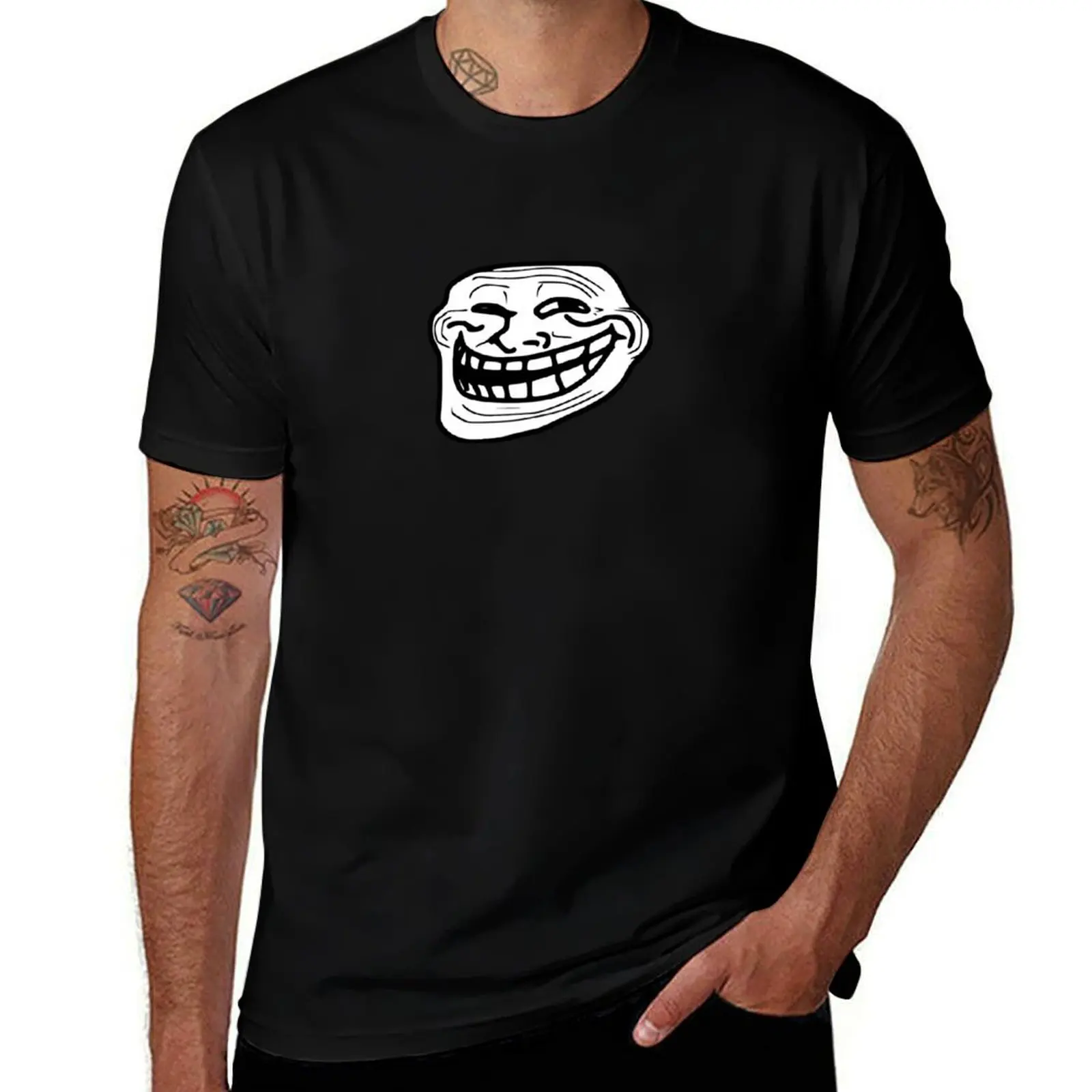 

Trollface T-Shirt T-shirts oversize anime shirts graphic tee hippie clothes shirts men