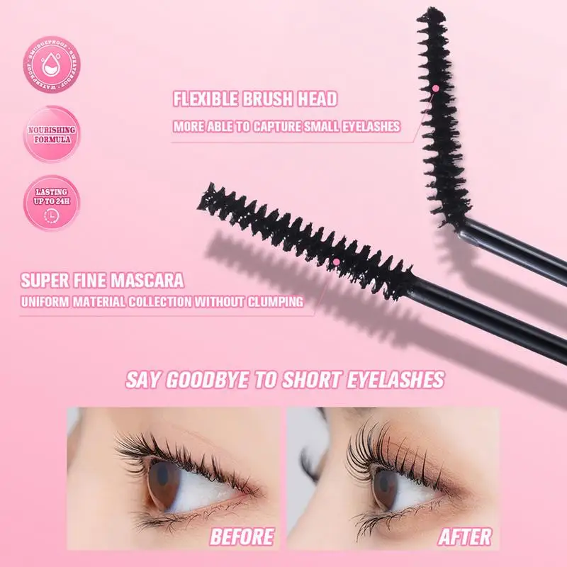 Verlenging Mascara Waterdichte Langdurige Natuurlijke Mascara Wimpers Magische Kleur Skinny Dikke Mascara Make-Up Accessoires