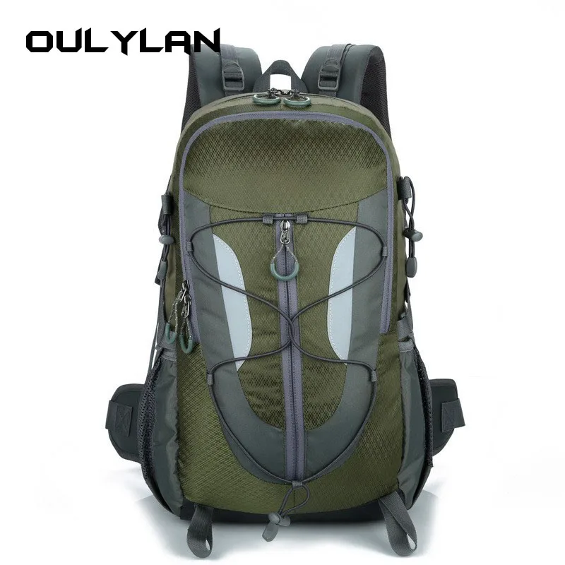 Simple backpack, multi-functional outdoor travel backpack, large-capacity water-repellent hiking bag, anti-scratch computer bag