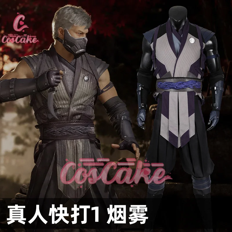 

Mortal 16th Tomas Vrbada smoke cosplay costume for adult men male Halloween Carnival party suit