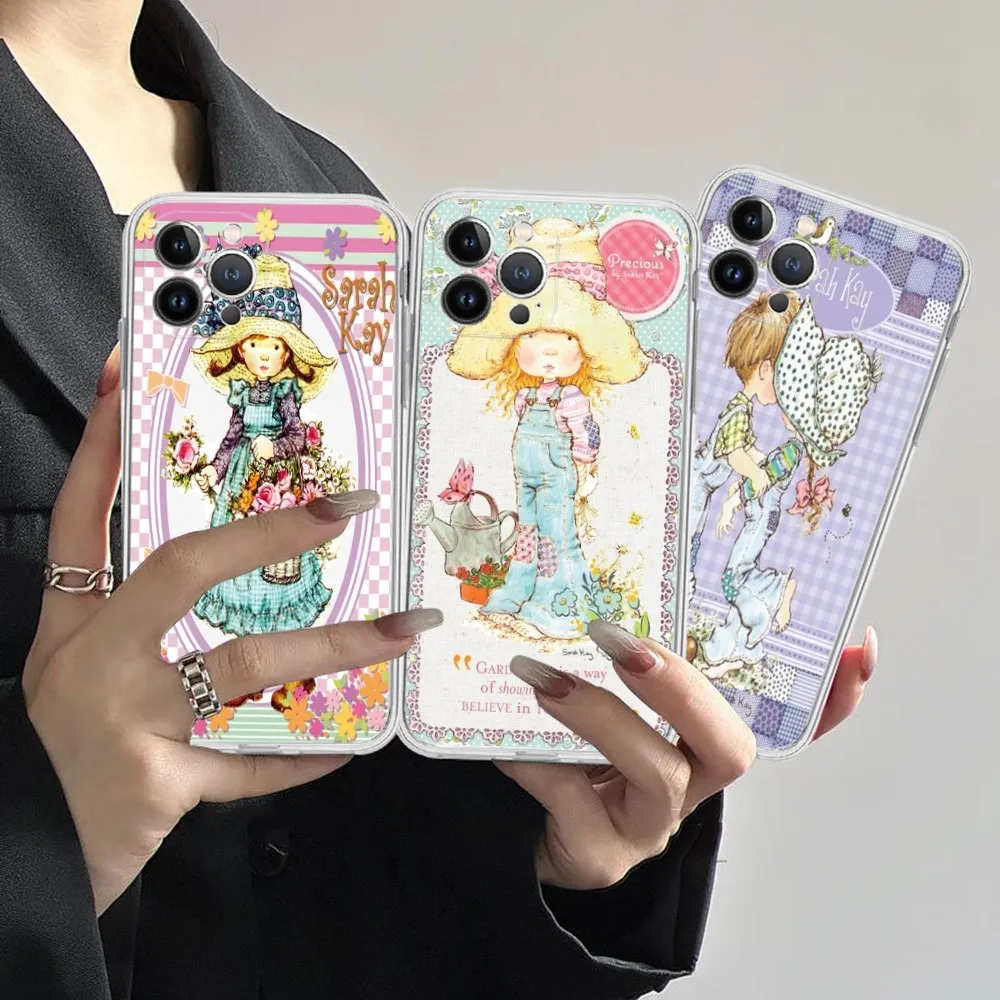 Sarah Kay Phone Case Silicone Soft for iphone 16 15 14 13 12 11 Pro Mini XS MAX Plus X Cover