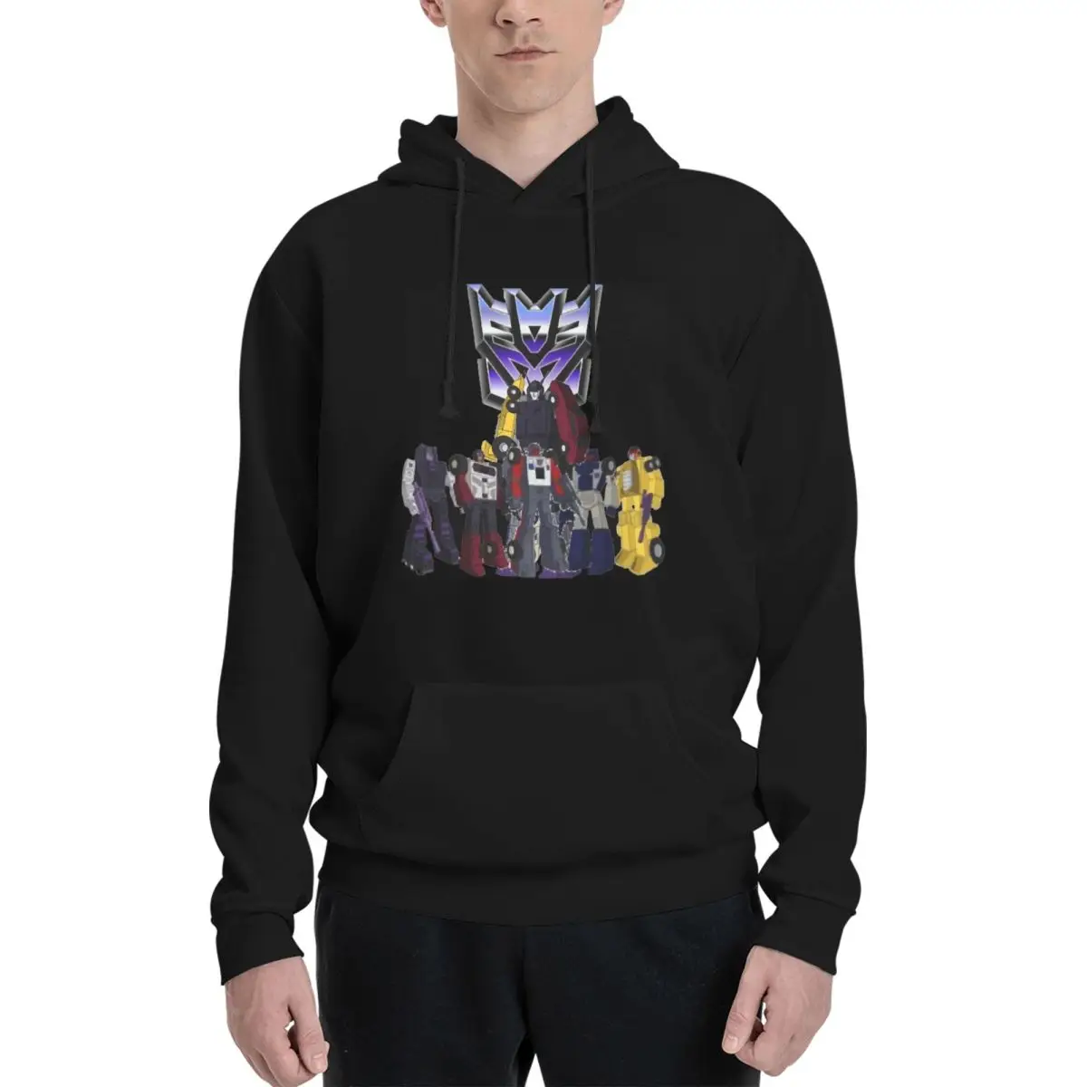 2024 Top Quality Transformersed Stunticons Decepticons Menasor Essential Men's Sweater Retro classic Men's hoodie