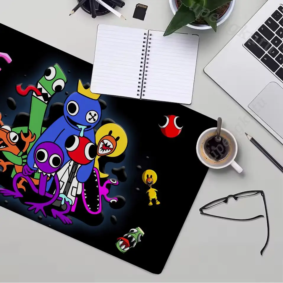 Rainbow Friend Mouse Pad Anime Mats Computer Mousepad Company Desk Pad Aesthetic Large Gaming Mousepads Office Mat 900x400