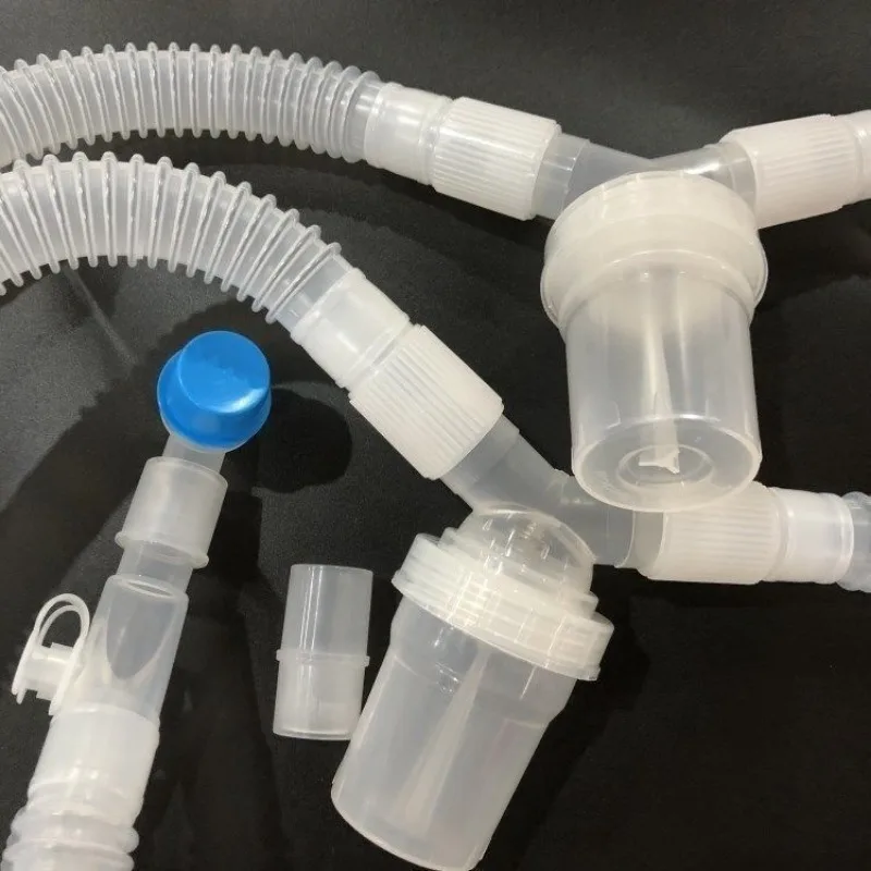 Ventilator Hose Breathing Loop Pipe Threaded Pipe Conical Joint Water Collector Cup Creative 2 Meters Adult Medical Equipment