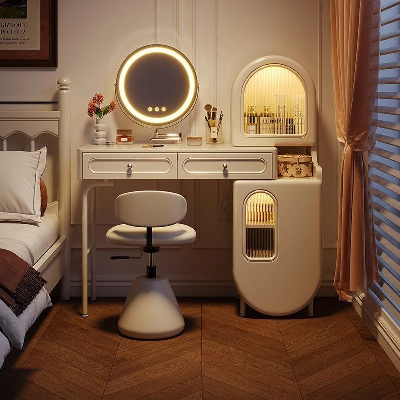 

Solid wood light luxury modern simple senior makeup table 2025 new master bedroom makeup table