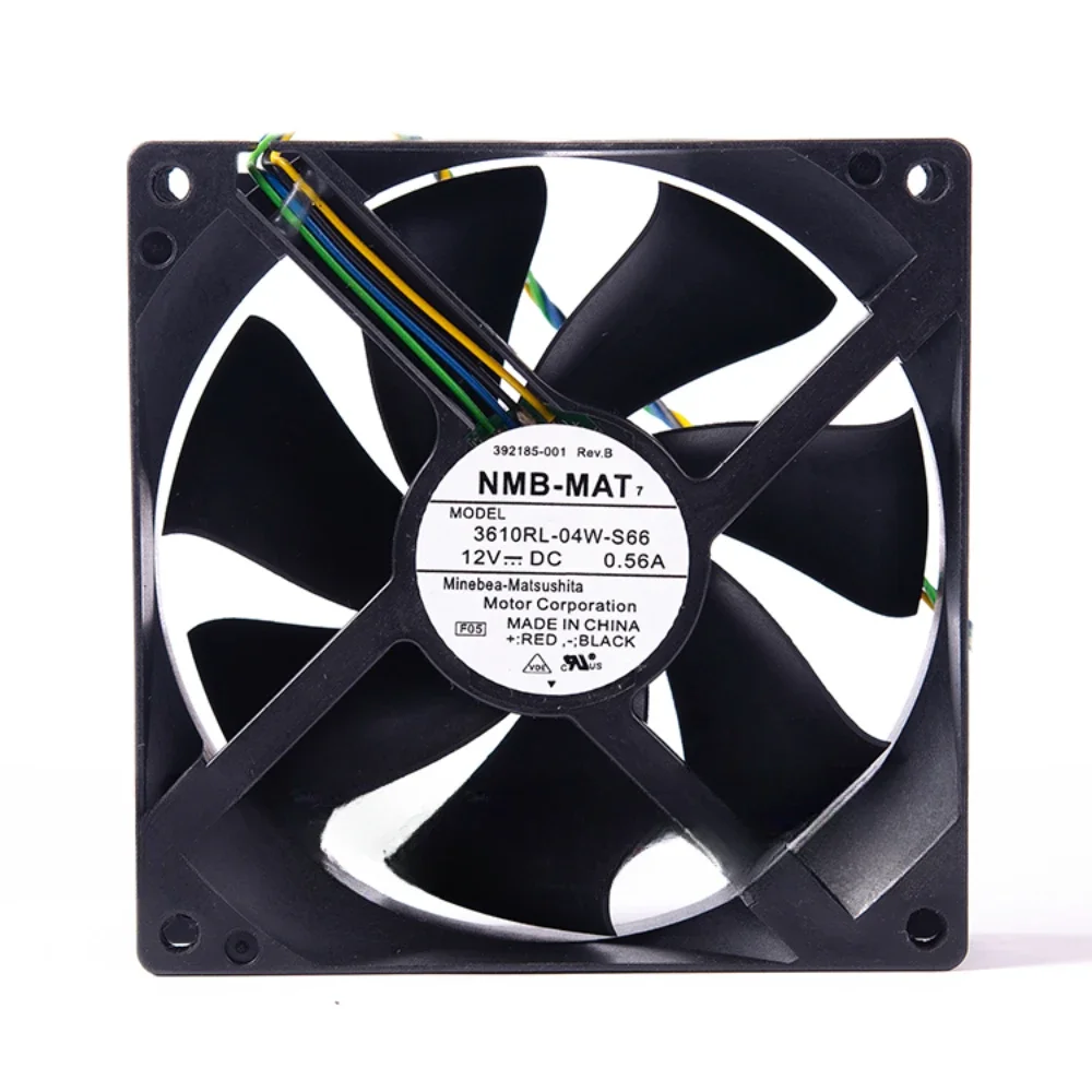 

3610RL-04W-S66 for NMB NMB-MAT 9cm 9225 9025 12V 0.56A 2 3 4-wire PWM Speed Temperature Control Chassis CPU Cooling Fan