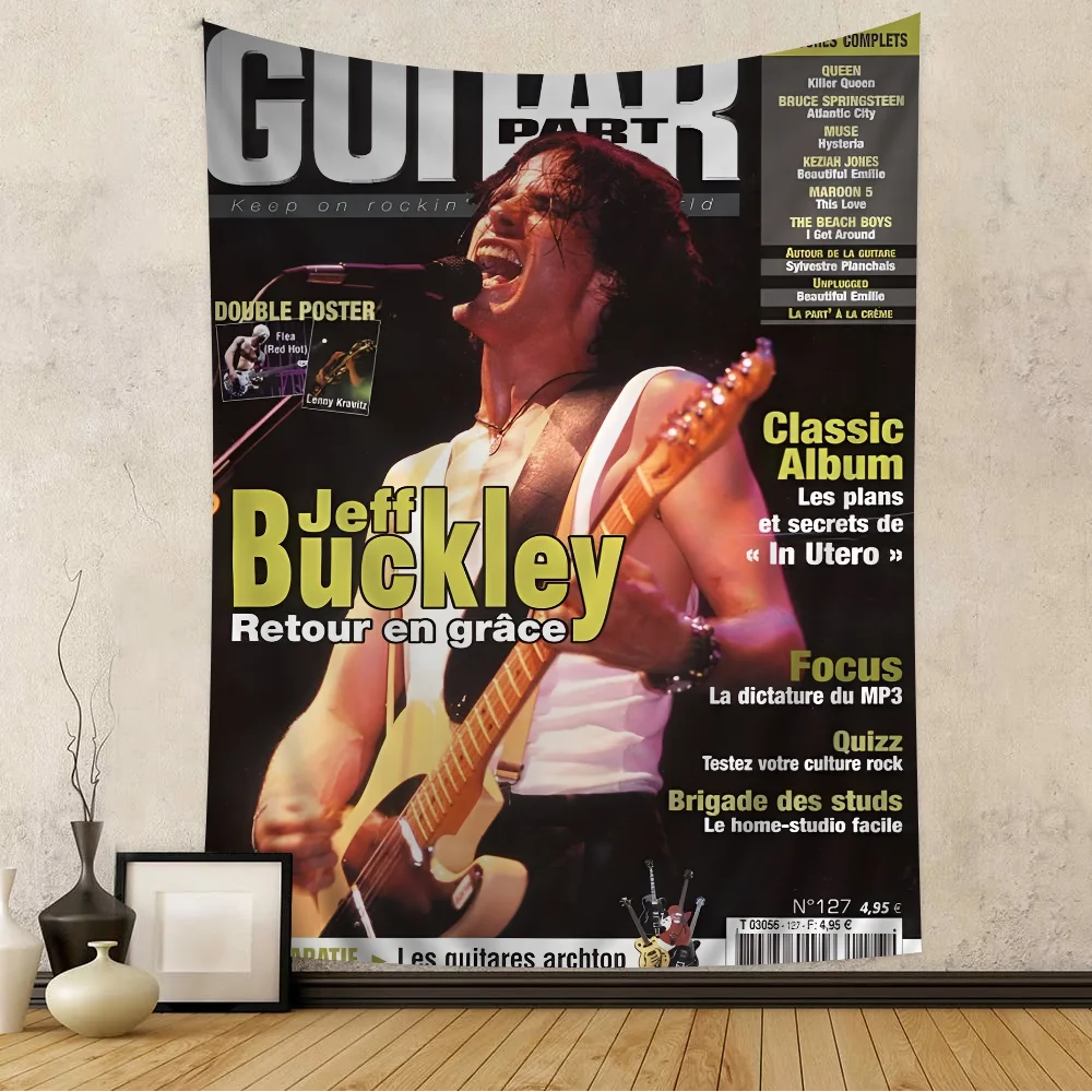 

J-Jeff B-Buckley Singer Hanging Bohemian Tapestry Bohemian Wall Tapestries Mandala Kawaii Room Decor