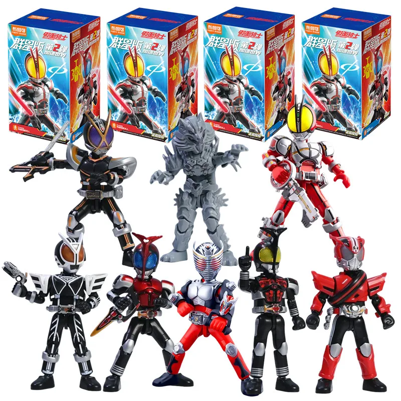 1/9 قطعة BLOKEES صندوق أعمى الحلقة 2 تسريع العالم كامين رايدر ملثمين رايدر 555 Kaixa دلتا نموذج تجميعها اللعب