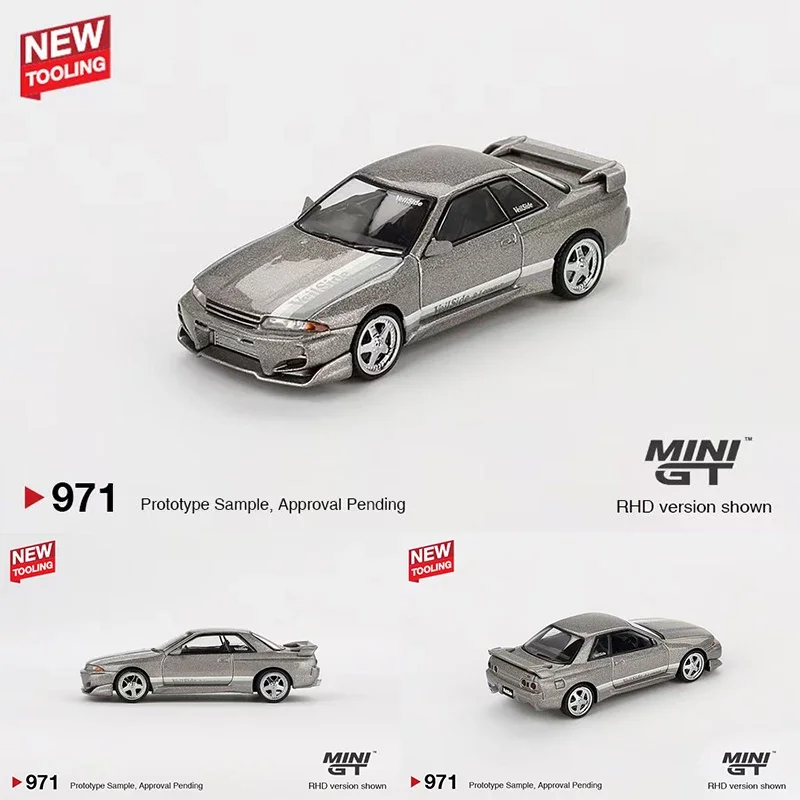 PreSale MINIGT 971 1:64 Nissan Skyline GT-R R32 Veilside Combat C-I Veilside Combat Grey Diecast Diorama Model Collection Toys