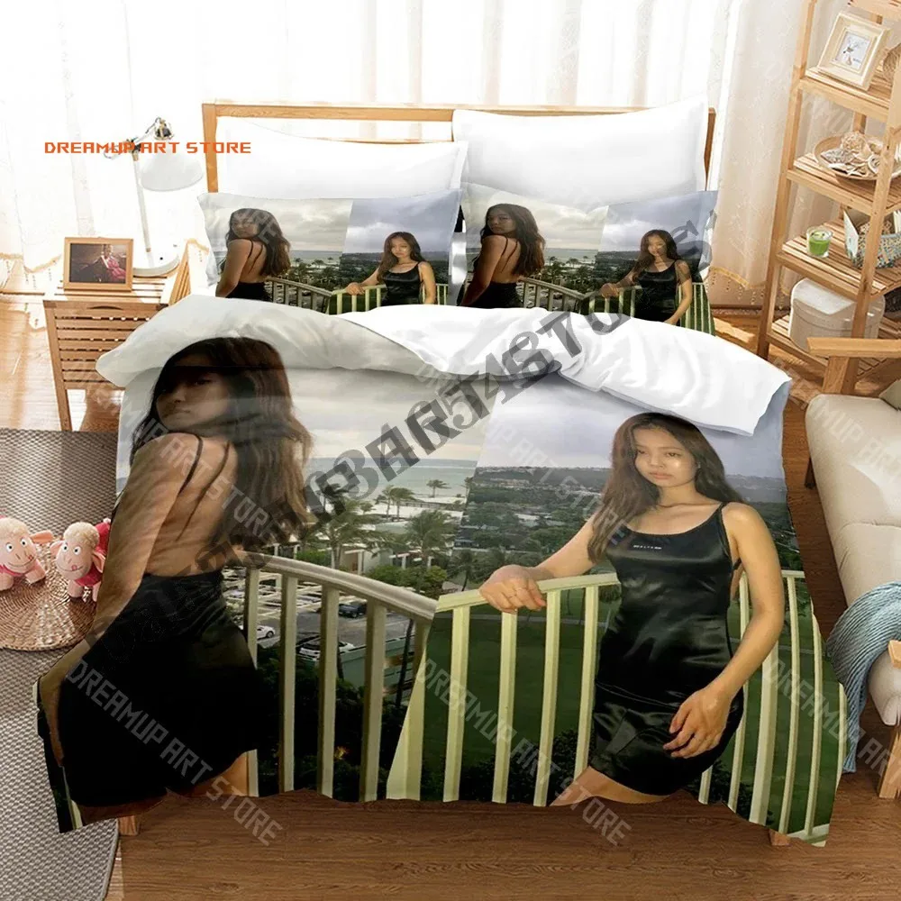 2026 3D Print JENNIE Ruby KPOP Bedding Set Single Twin Full Queen King Size Bed Set Adult Kid Bedroom Duvetcover Sets Anime Bed