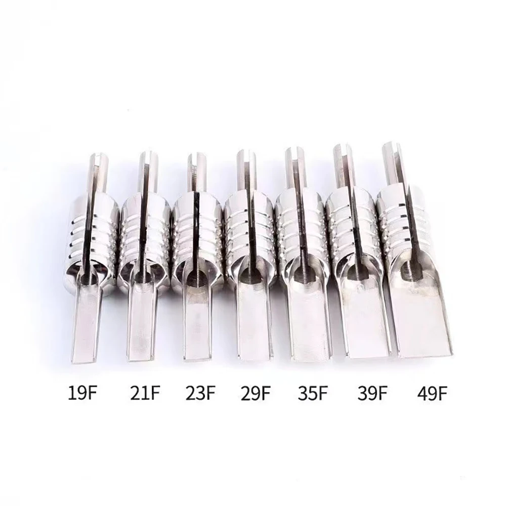 Hot item Tattoo equipment tattoo handle 19F 21F 23F 25F 29F 35F 39F 49Fstainless steel tattoo row handle stainless steel one han