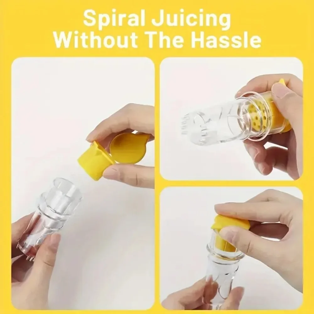 عصارة ليمون محمولة خفيفة الوزن، مخرطة عصائر قابلة للغسل، أدوات مخرطة عصائر يدوية مدمجة في فلتر ليمون برتقالي #5