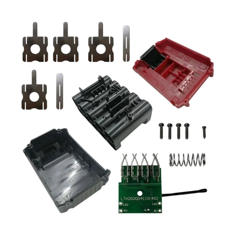 Werkzeug-Akku-Umbaukoffer-Kit mit 10 x 18650-Zellen-Steckplatz für 18 V/20 V Werkzeug 55 KC – Detail 1