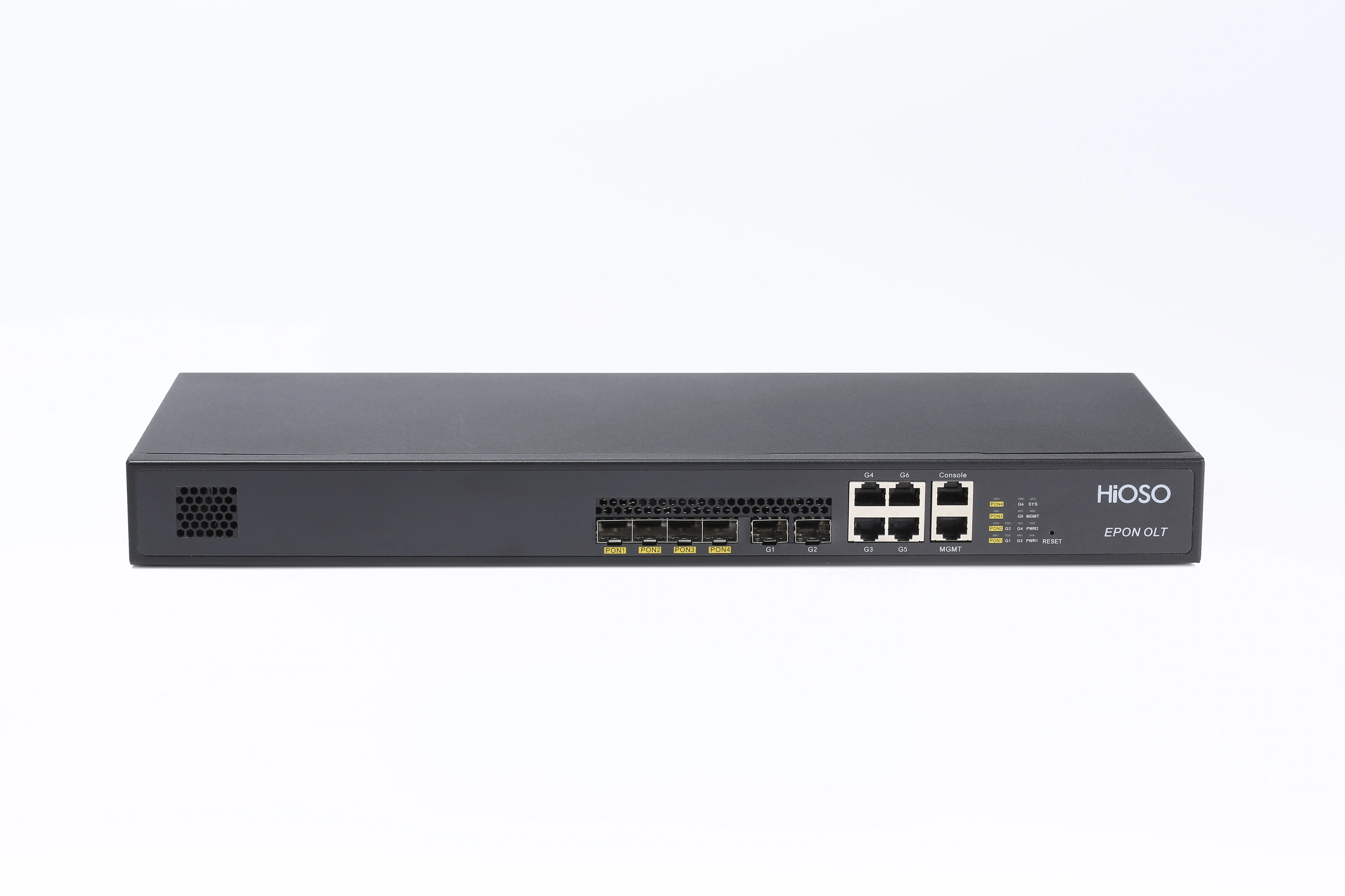 HA7304V-ADC Without PON Modules 4PON EPON OLT 1U Rack Type 2 1000M SFP Ports 4 1000M LAN Uplink Ports 1AC+1DC