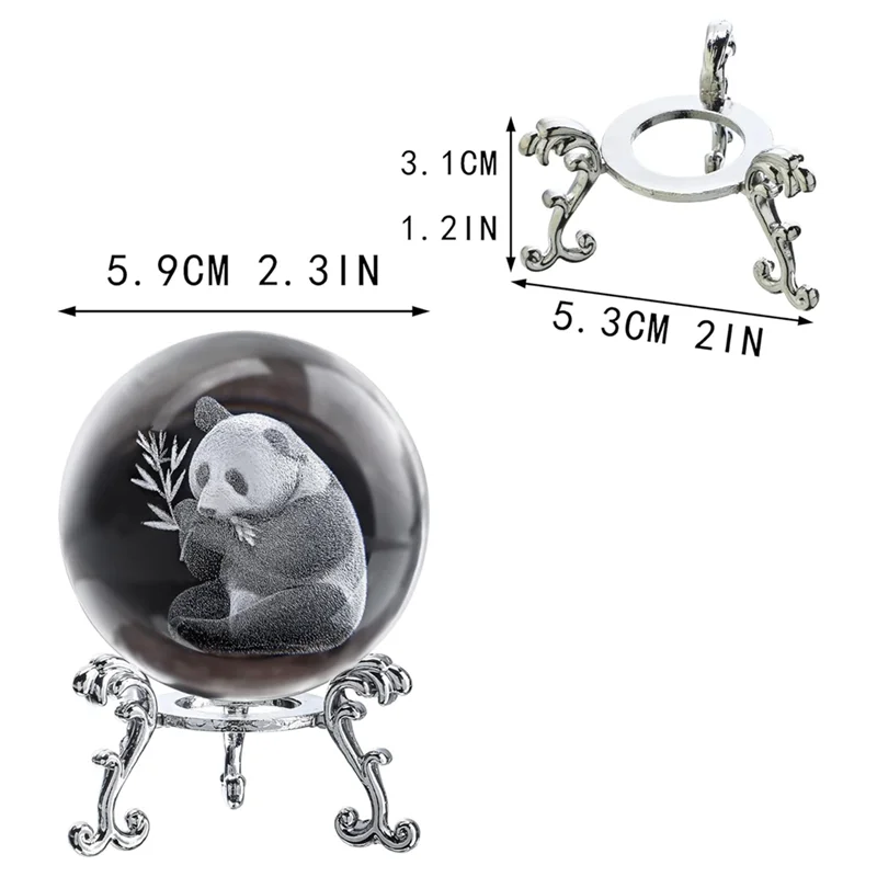 PB-3D Laserowo Grawerowana Kryształowa Kula Dekoracyjna w Kształcie Gwiazdy 60mm Szklana Kula Podpórka do Papieru ze Stojakiem Dekoracja Artystyczna Rękodzieło E Trwałe