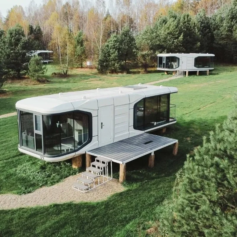 Luxury Modern Prefab Container House Home Mobile Living Space Capsule For Hotels Bedroom Park Villa Office Use For Home Use