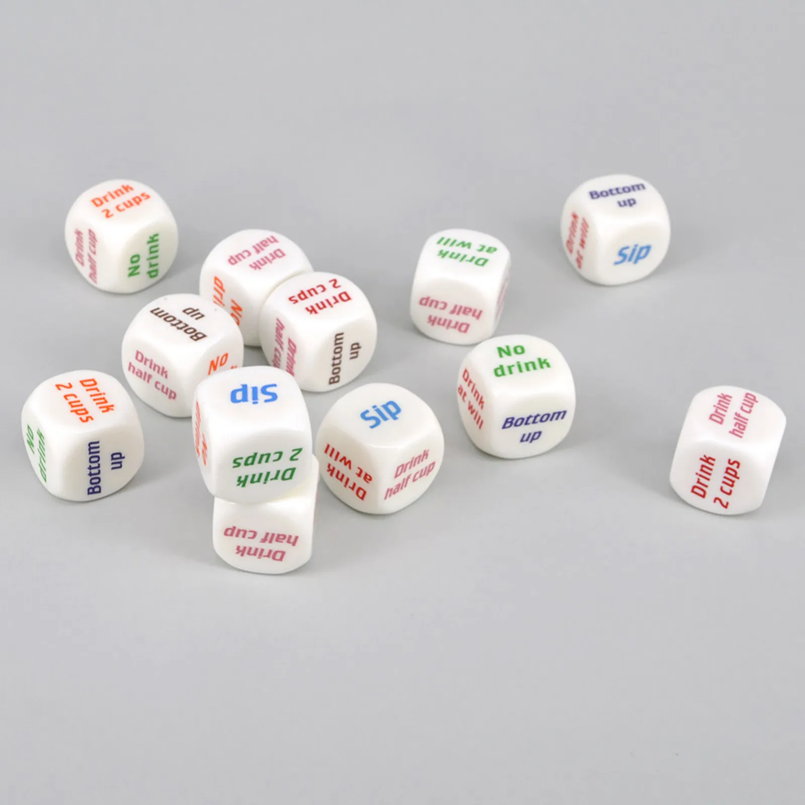 English Drinking Dice Creative English Dice Drinking Party Game Props Party Games Game Command Props