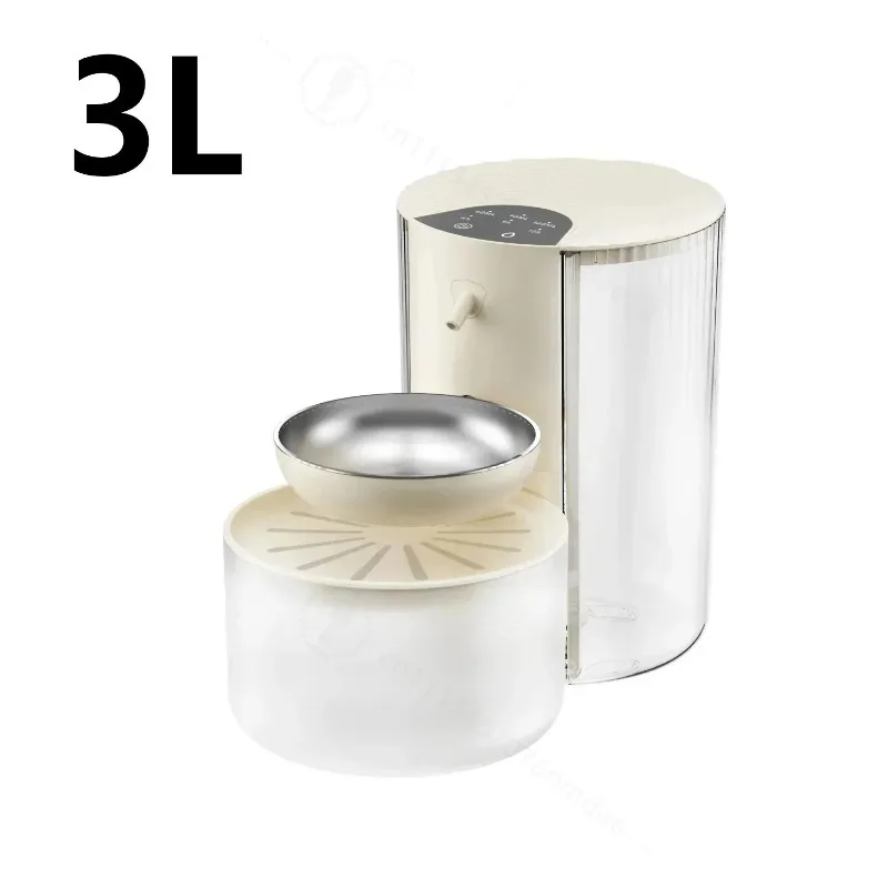3L Large Capacity Pet Smart Water Dispenser With Filtration And Waste Separation Pour-Type Automatic Cat Small Dog Water Feeder