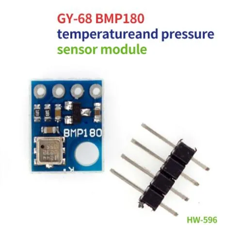 5/10 pièces GY-68 BMP180 Module de capteur de pression barométrique numérique carte Interface I2C 1.8V 3.6V 3.5MHZ pour Arduino remplacer BMP085
