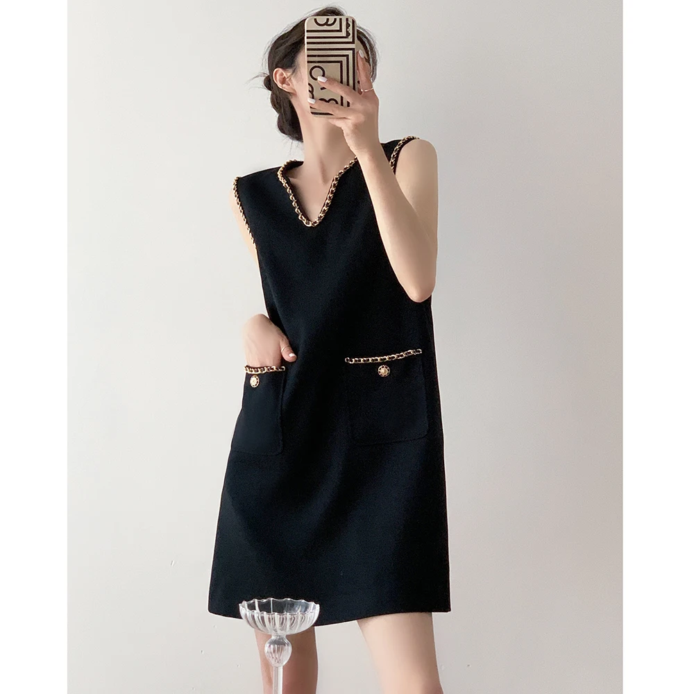 

Женская юбка трапециевидной формы Bla Hepburn Sle Svel в Корейском стиле, длинный пуловер Dr V-Ne, летнее новое поступление