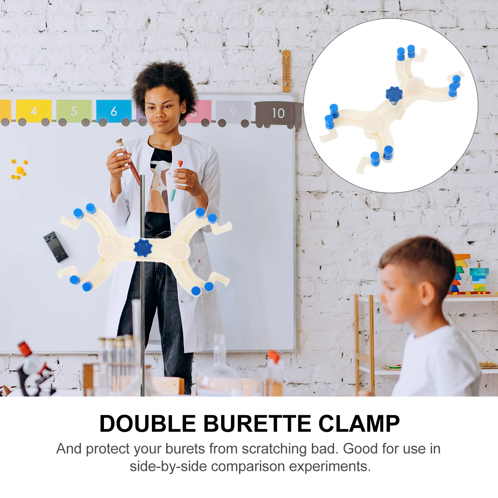 

Double Clamp Buret Clamp Plastic Buret Clamp Clip Butterflies Style Clip