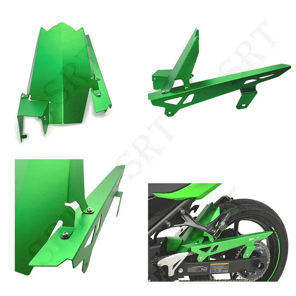 Fit For Kawasaki Ninja 400 Z400 Motorcycle Accessories Rear Fender Mudguard Chain Guard Cover kit Ninja250 2018-2021