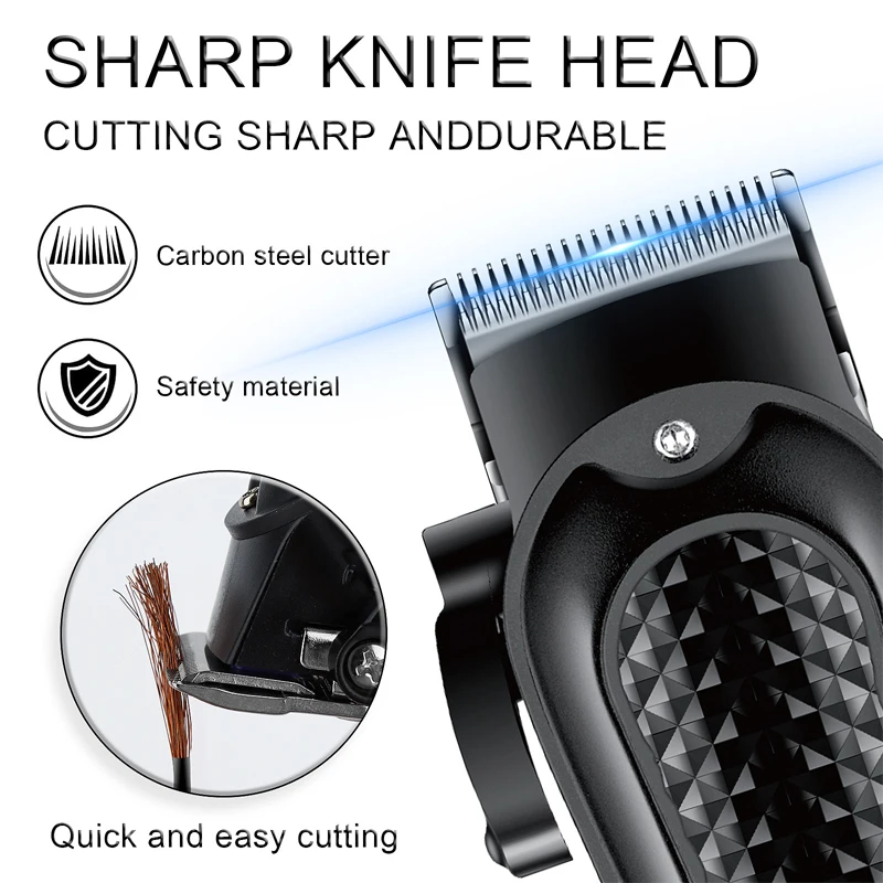 Electric Hair Clipper UBS Rechargeable Cordless Beard Trimmer Men Powerful Electric Hair Clipper Trimming Tool